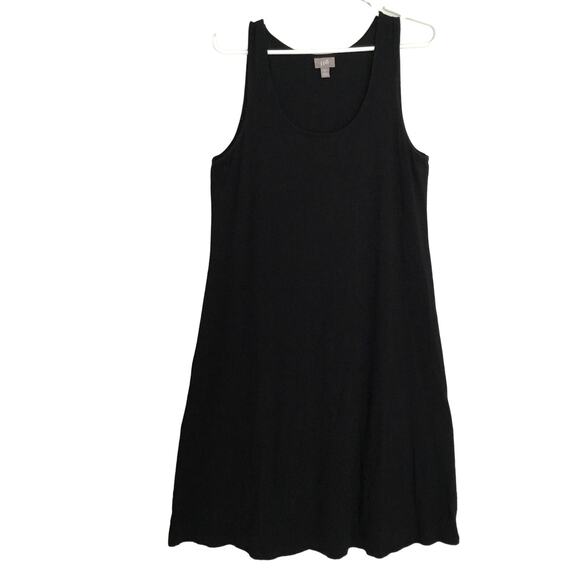 J. Jill Dresses & Skirts - J. Jill 95% rayon 5% Lycra Spandex Black Sleeveless Tunic Dress Size S